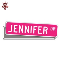 Hot sale wall decorative JENNIFER nostalgic tin signs JESSICA custom tin street signs JOCELYN DR funny metal name sign